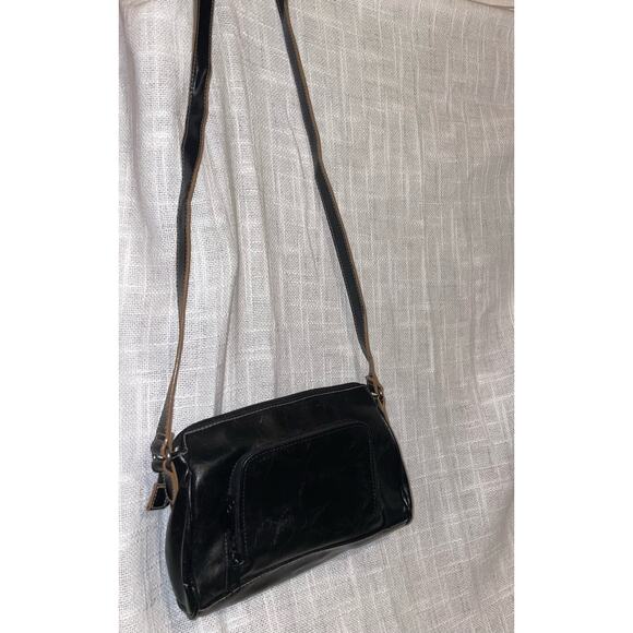 Rosetti black PVC handbag and matching ID wallet moto retro - Picture 3 of 11